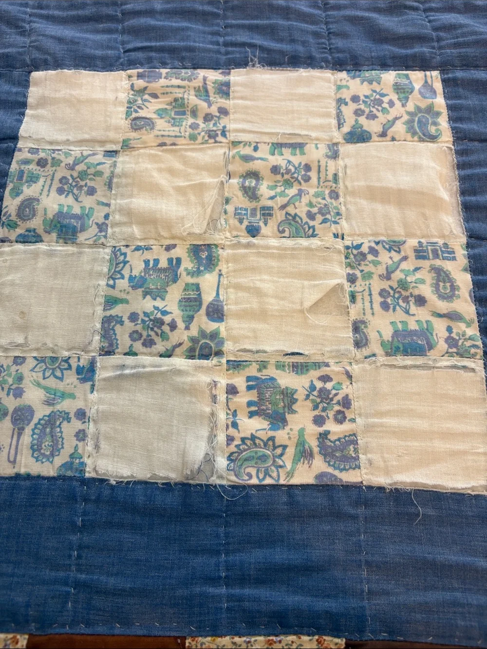 Vintage Hand stitched Patchwork Quilt